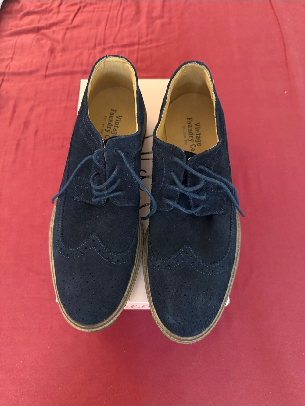 Vintage Foundry Co. Men’s Suede Chukka Boots in Navy